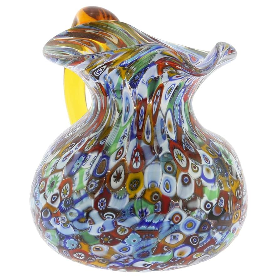 Amazon.com: GlassOfVenice Murano Glass Millefiori Pitcher or